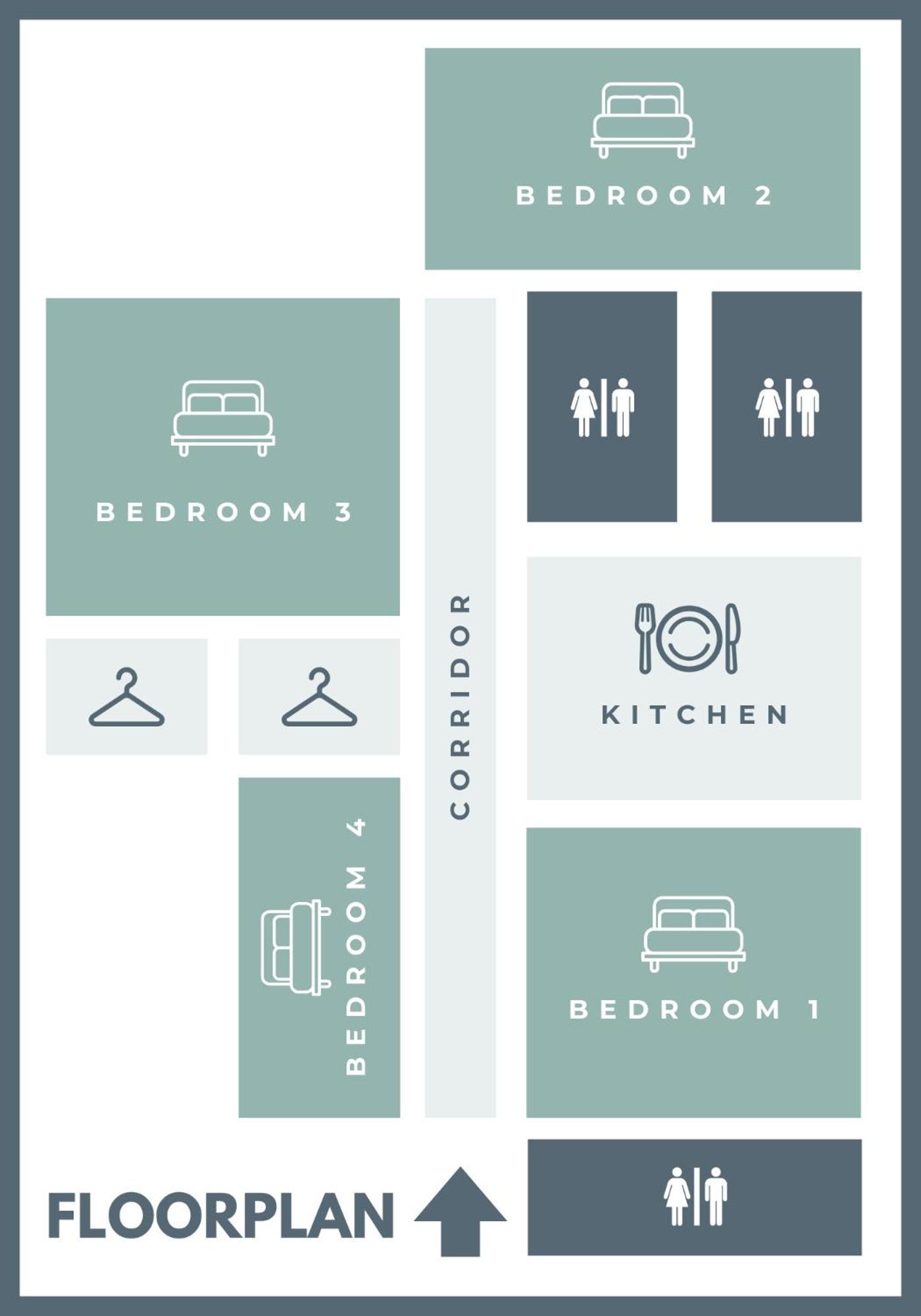 Free Parking + 4bdr + 3baths! + 5* Location Budapešť